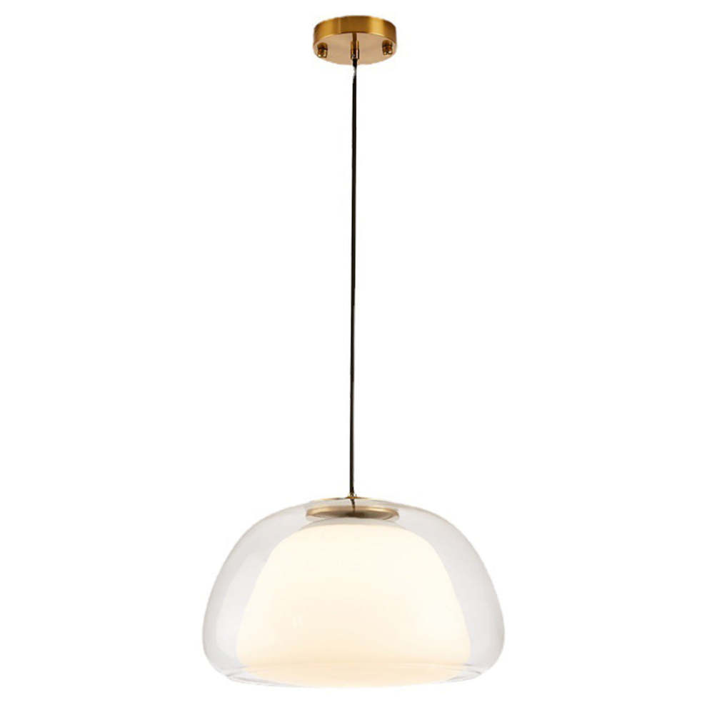Nowoczesna lampa wisząca Jelly z mlecznego szkła