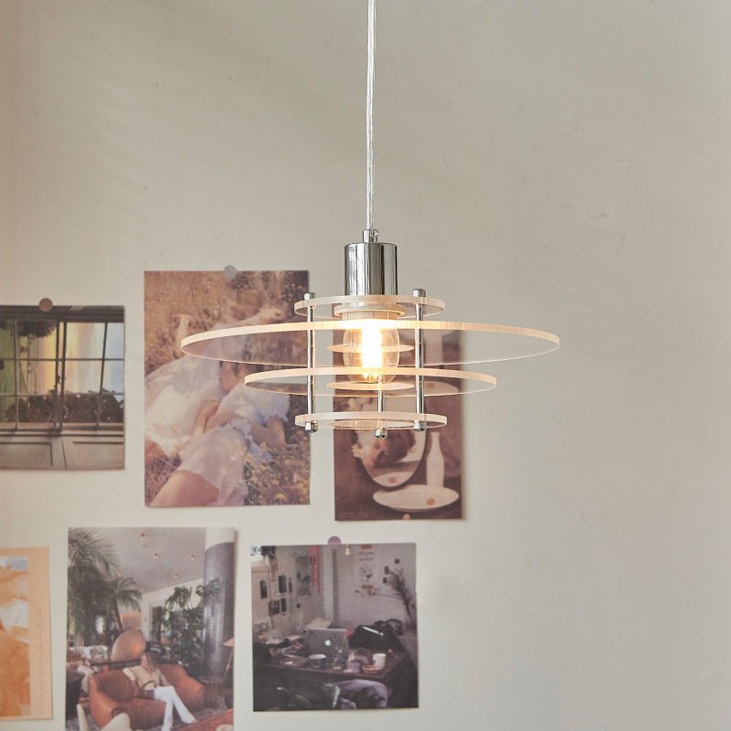 Nowoczesny żyrandol w kształcie UFO lampa wisząca vintage