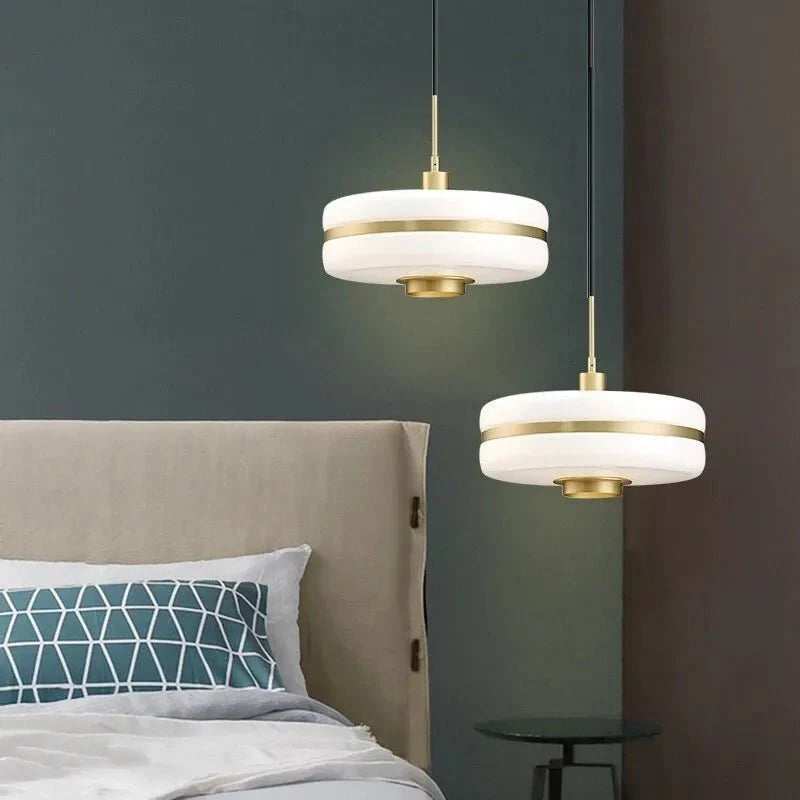 Luksusowa skandynawska lampa wisząca szklana