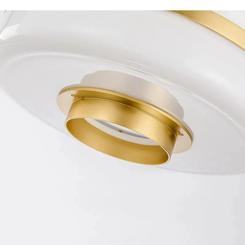 Luksusowa skandynawska lampa wisząca szklana