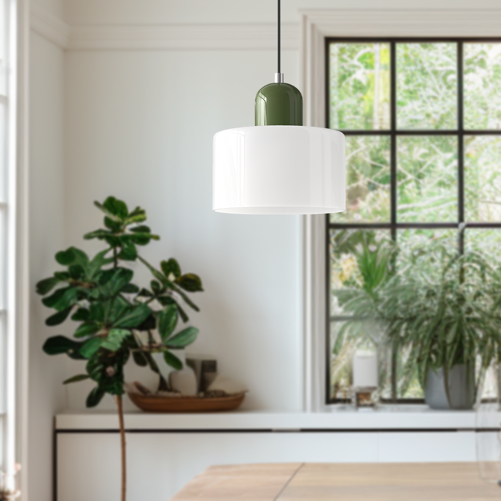 Kreatywna lampa wisząca Bauhaus ze szkła