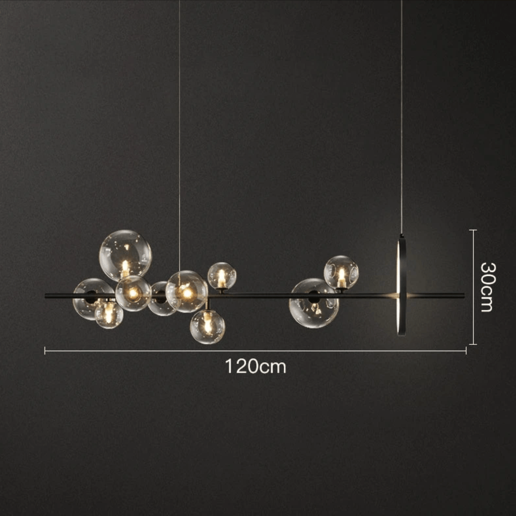 Makrokosmos | Luksusowa szklana lampa wisząca