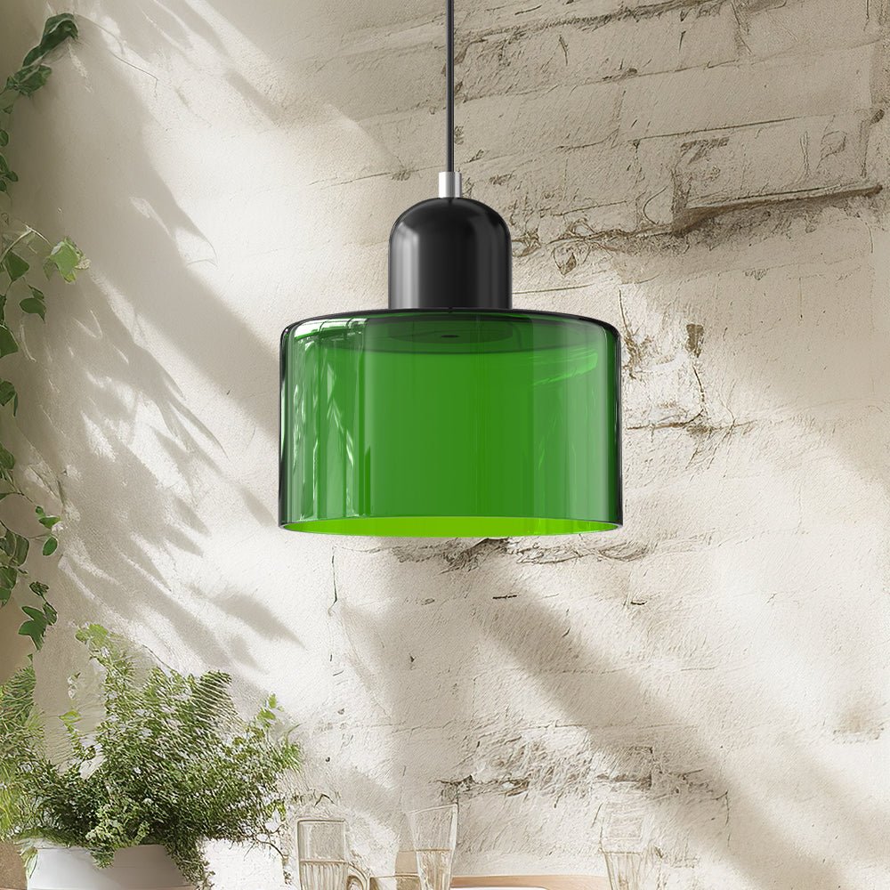 Kreatywna lampa wisząca Bauhaus ze szkła