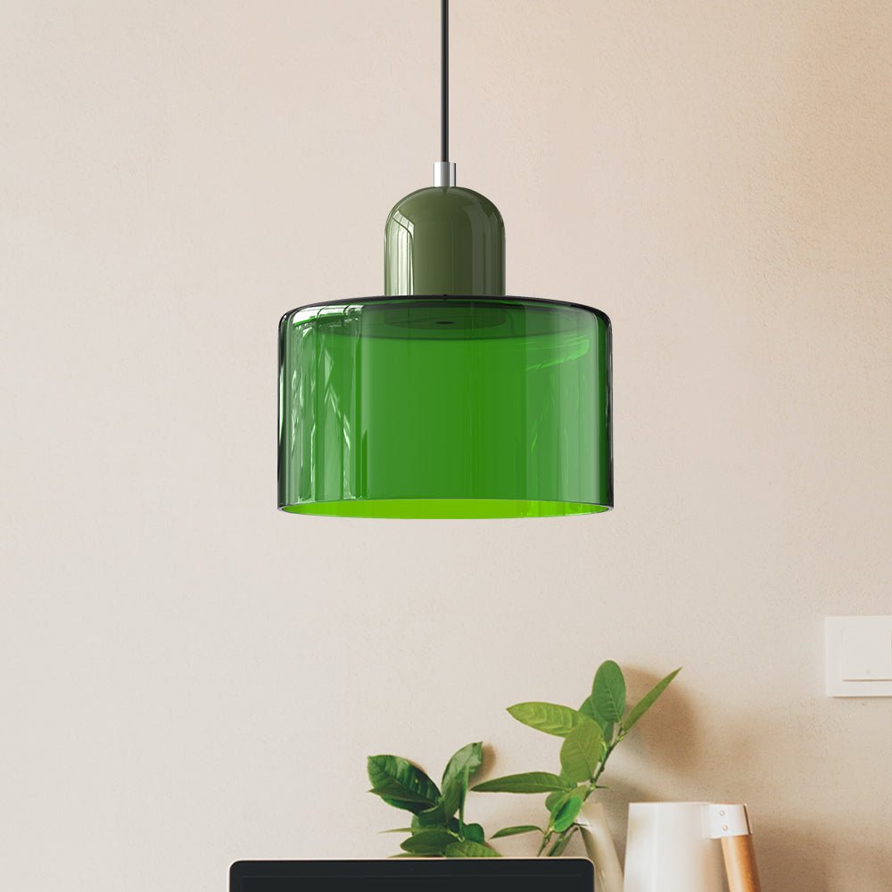 Kreatywna lampa wisząca Bauhaus ze szkła