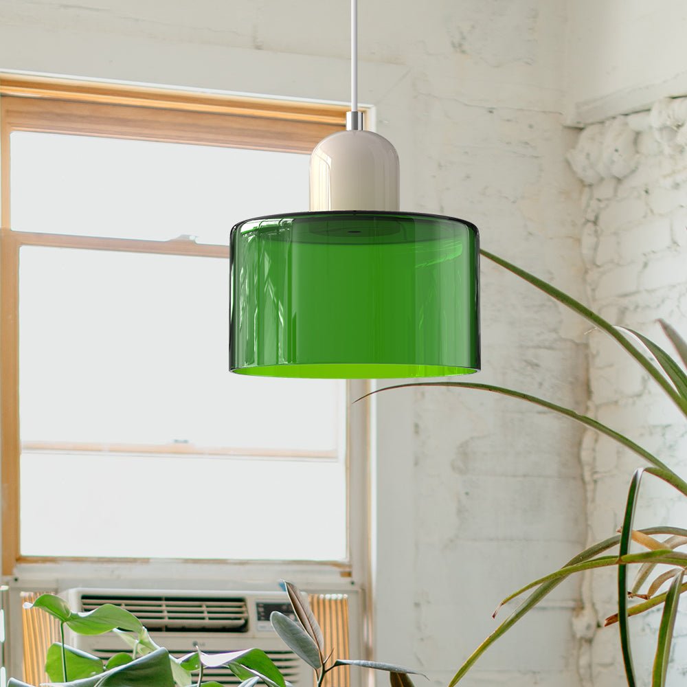 Kreatywna lampa wisząca Bauhaus ze szkła