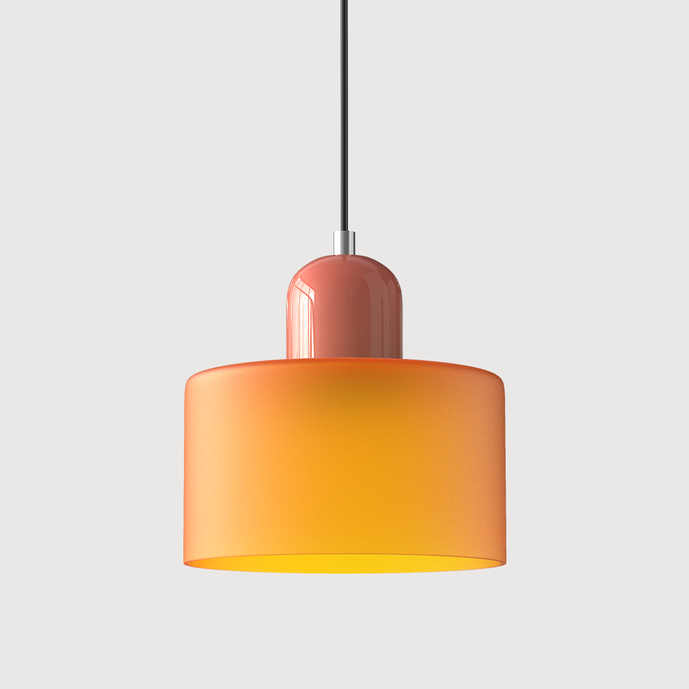 Kreatywna lampa wisząca Bauhaus ze szkła