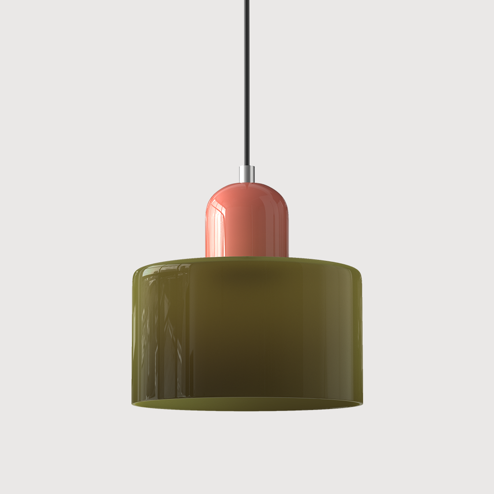Kreatywna lampa wisząca Bauhaus ze szkła