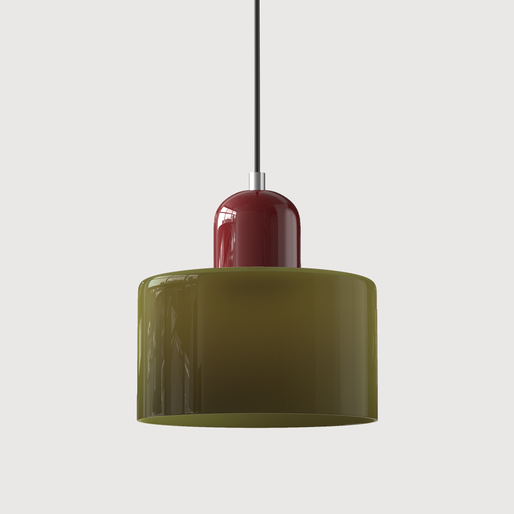 Kreatywna lampa wisząca Bauhaus ze szkła