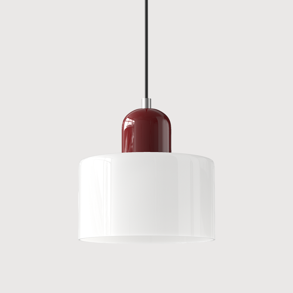 Kreatywna lampa wisząca Bauhaus ze szkła