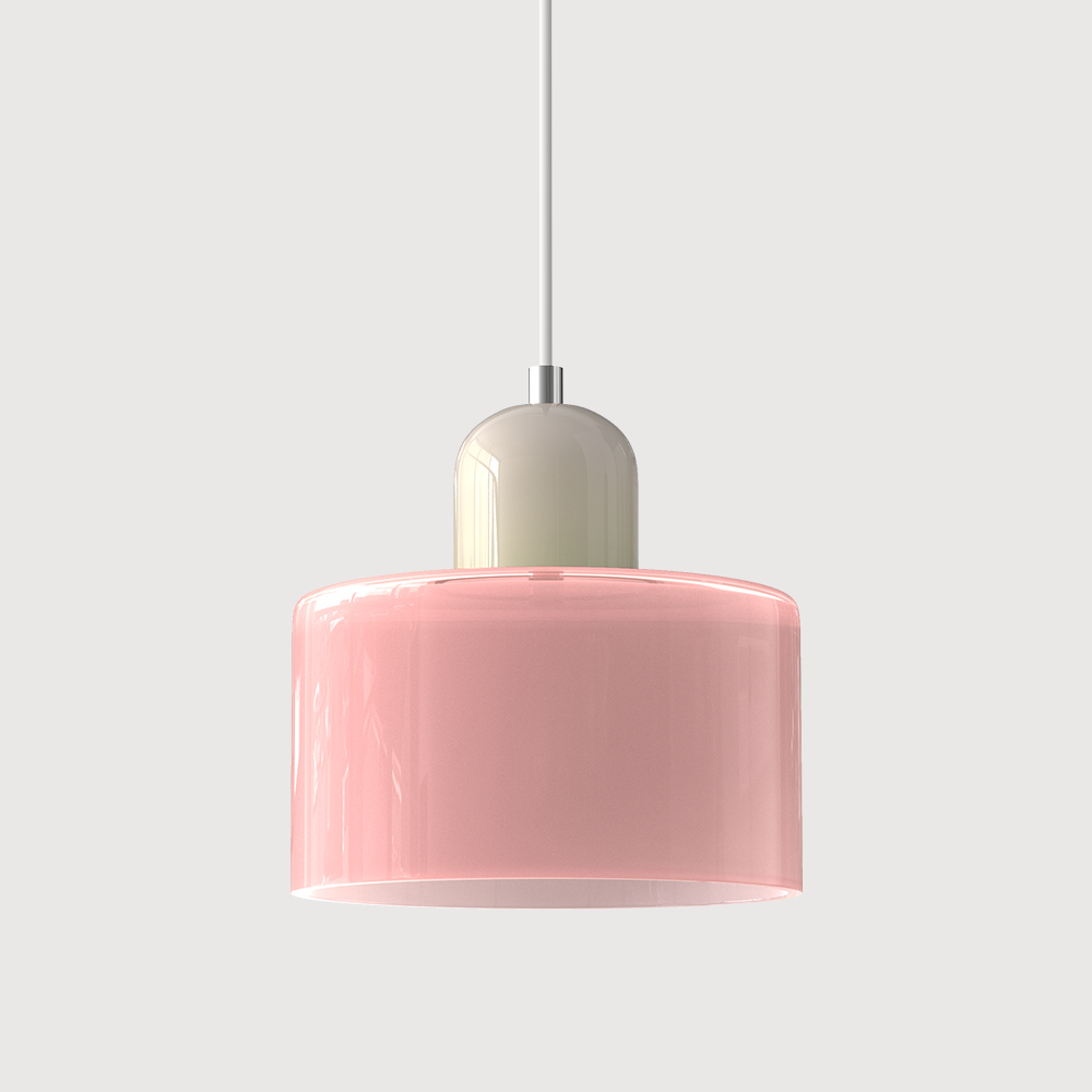 Kreatywna lampa wisząca Bauhaus ze szkła