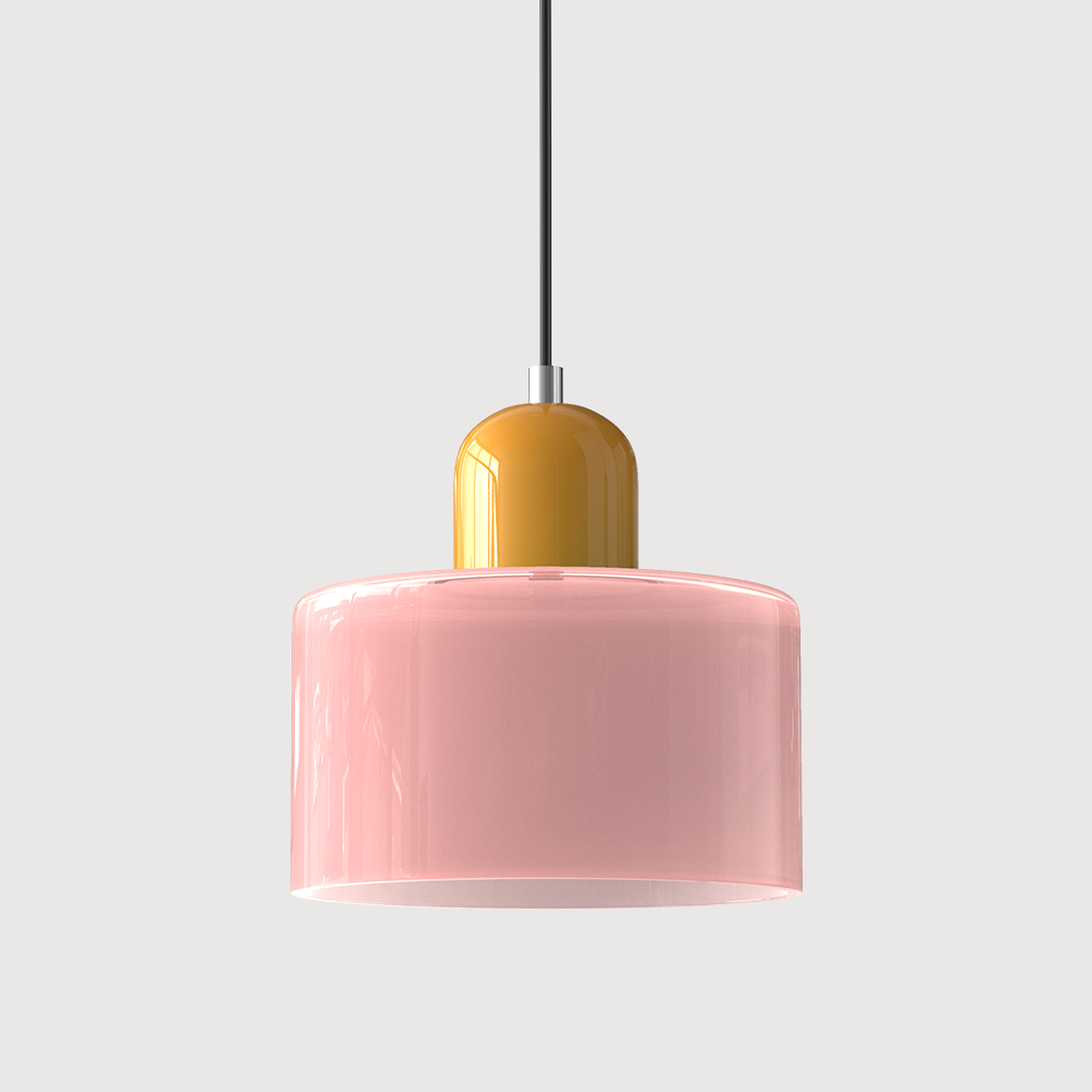 Kreatywna lampa wisząca Bauhaus ze szkła