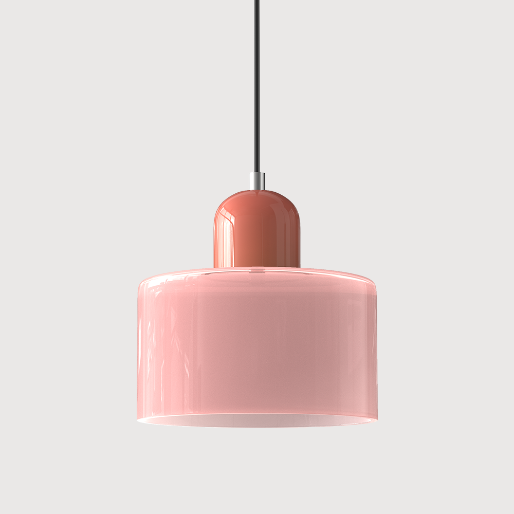 Kreatywna lampa wisząca Bauhaus ze szkła