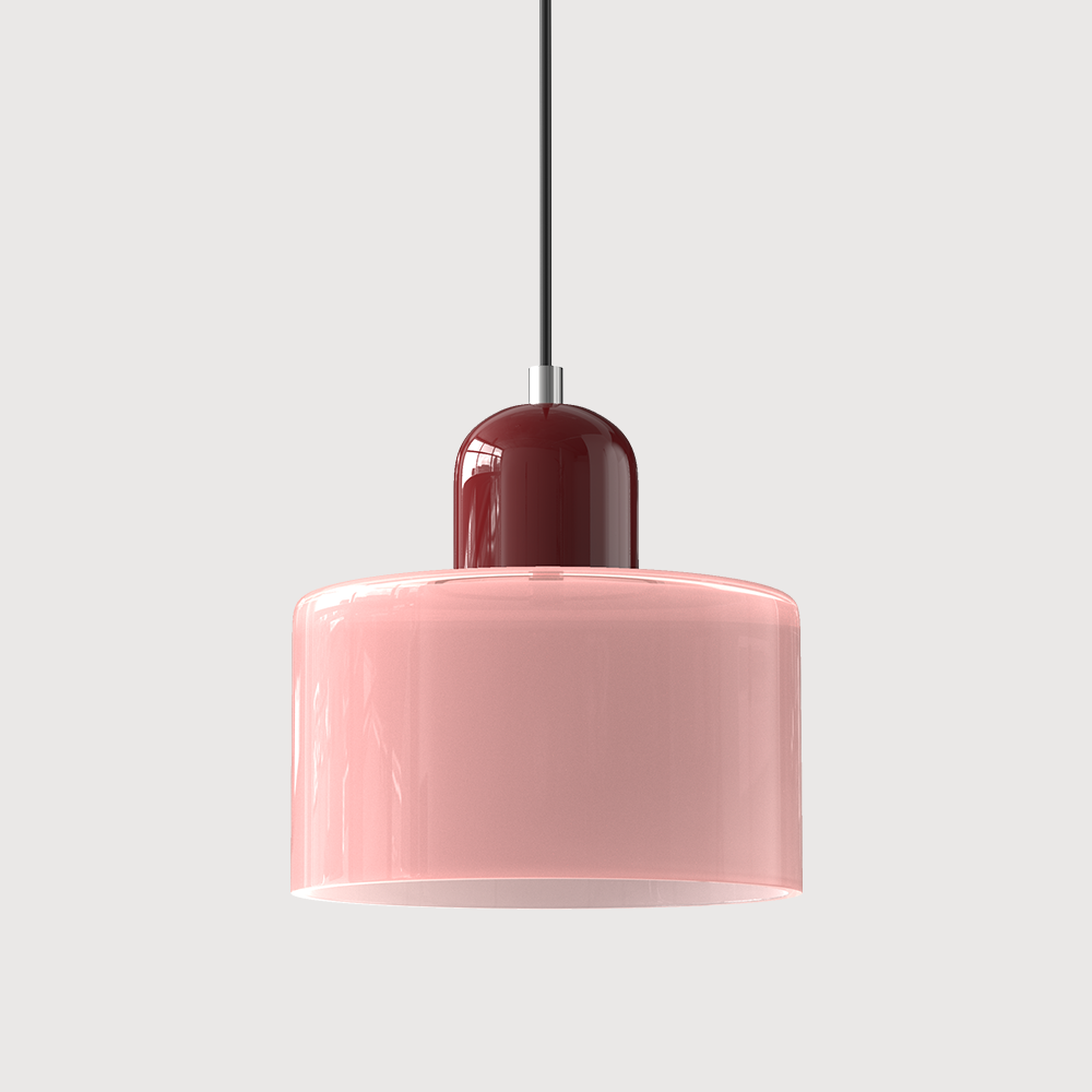 Kreatywna lampa wisząca Bauhaus ze szkła