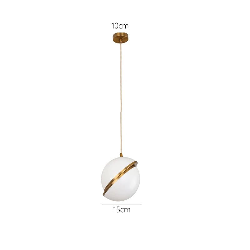 Złota Lampa Wisząca Lumaglo™