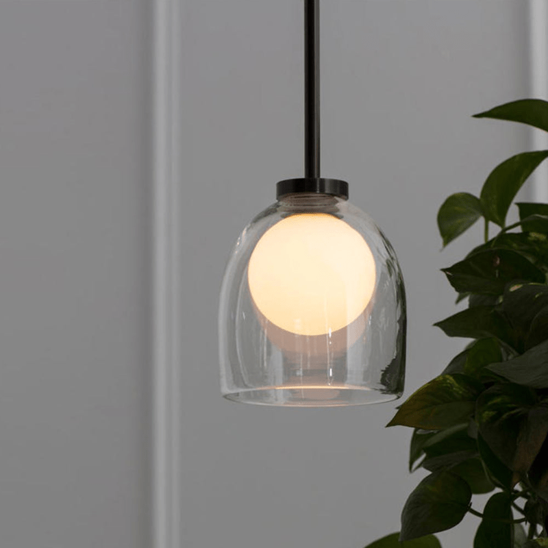 Nowoczesny żyrandol szklana kula lampa wisząca