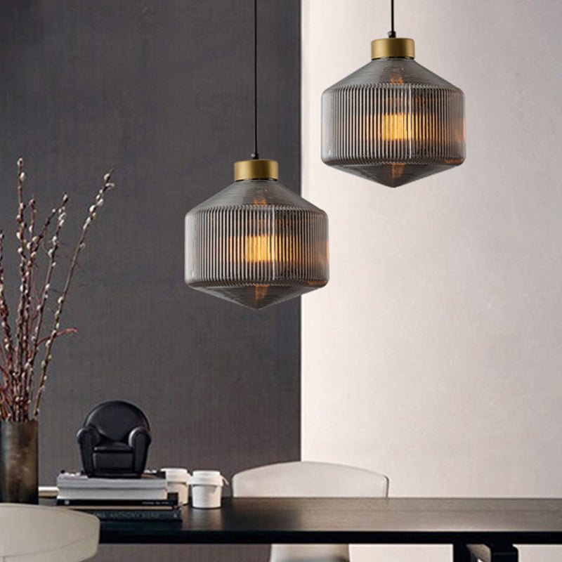 Nowoczesna lampa wisząca typu bęben - eleganckie oświetlenie wnętrza