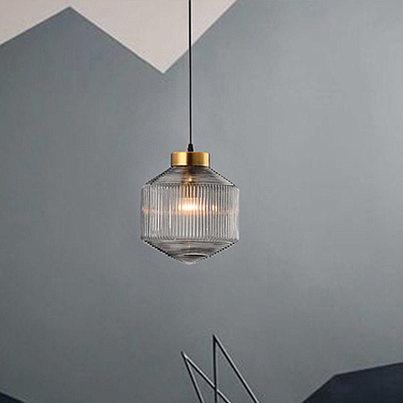 Nowoczesna lampa wisząca typu bęben - eleganckie oświetlenie wnętrza