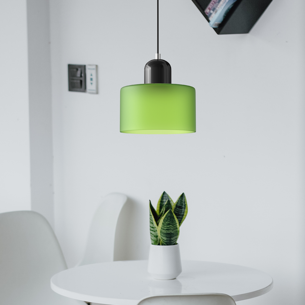 Kreatywna lampa wisząca Bauhaus ze szkła