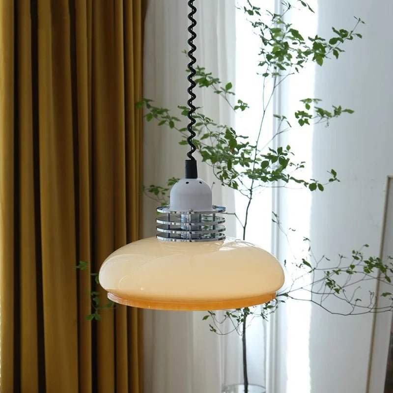 Szklana Lampa Wisząca Bauhaus