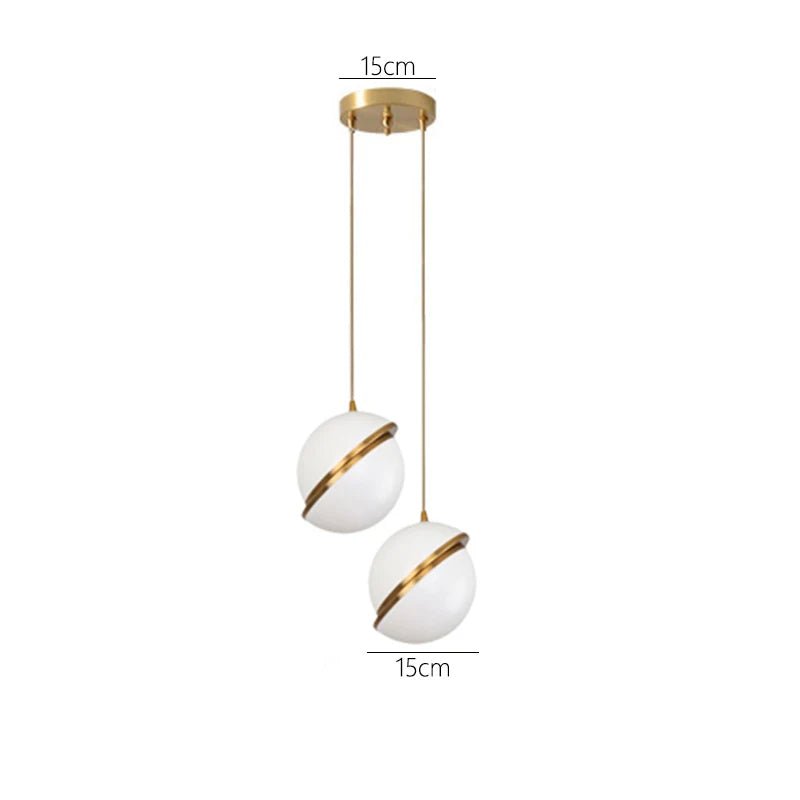 Złota Lampa Wisząca Lumaglo™