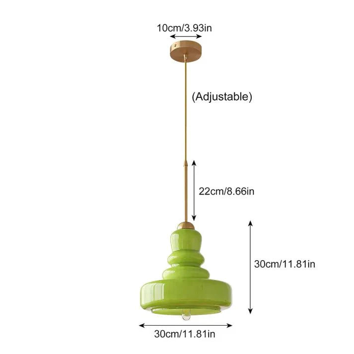 Lampa wisząca Gourd Bauhaus - Szklana elegancja w stylu Bauhaus