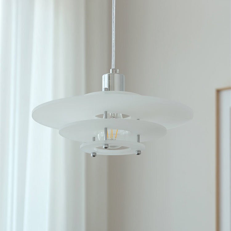 Nowoczesny żyrandol w kształcie UFO lampa wisząca vintage