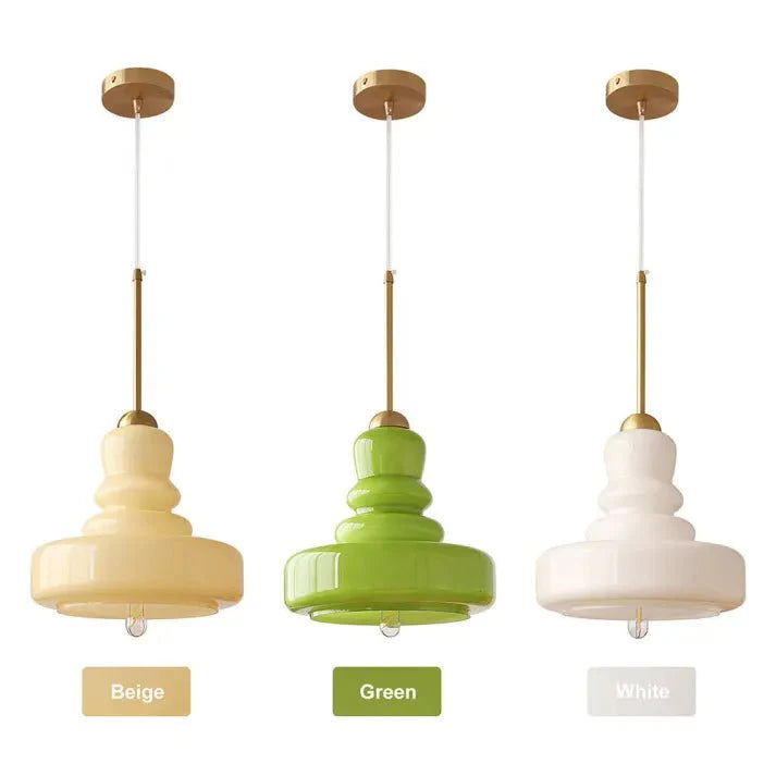 Lampa wisząca Gourd Bauhaus - Szklana elegancja w stylu Bauhaus