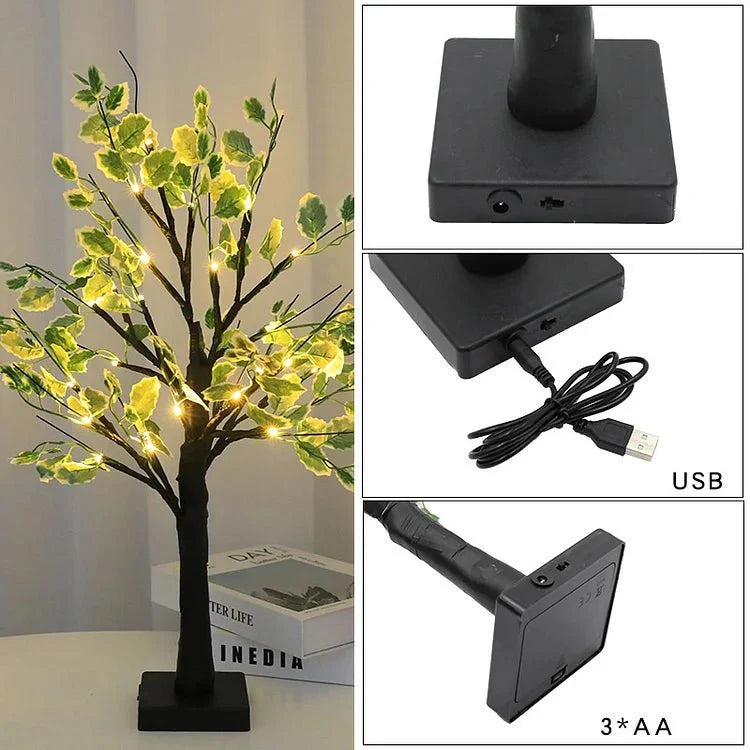 Kerstmis Groene Bladeren LED Boomverlichting