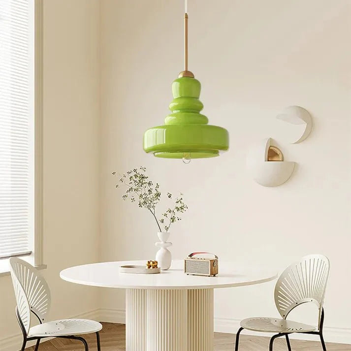 Lampa wisząca Gourd Bauhaus - Szklana elegancja w stylu Bauhaus