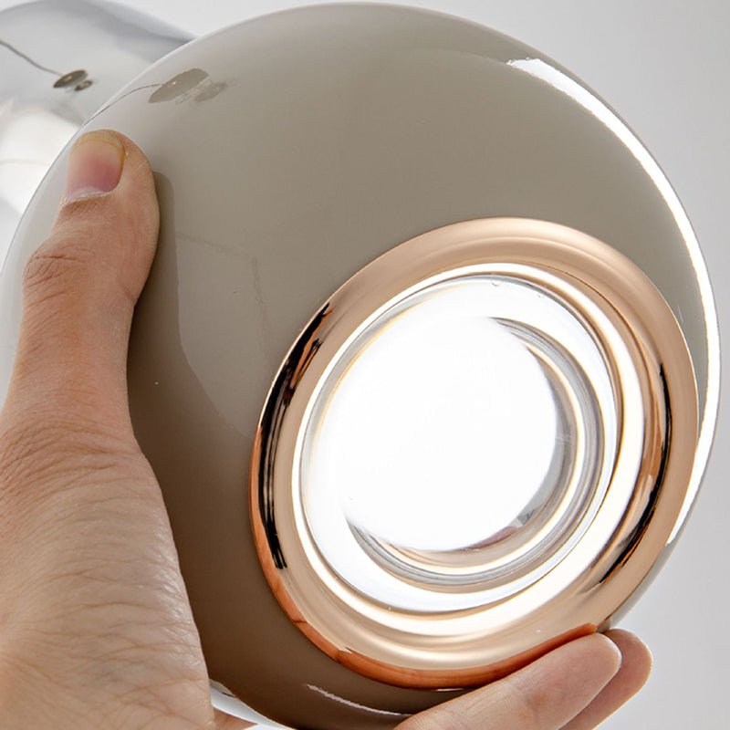 Nordycka designerska lampa wisząca z żelaznego szkła