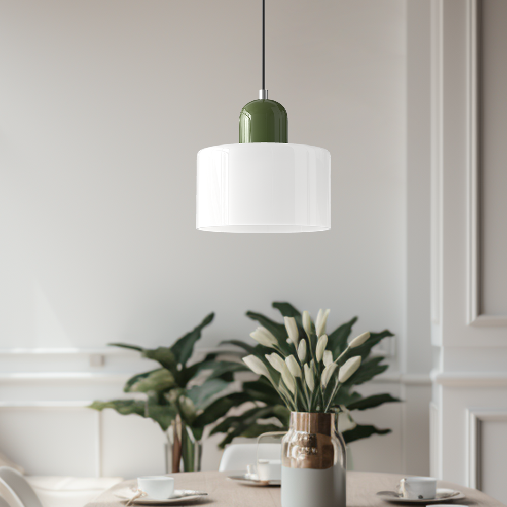 Kreatywna lampa wisząca Bauhaus ze szkła