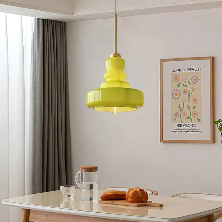 Lampa wisząca Gourd Bauhaus - Szklana elegancja w stylu Bauhaus