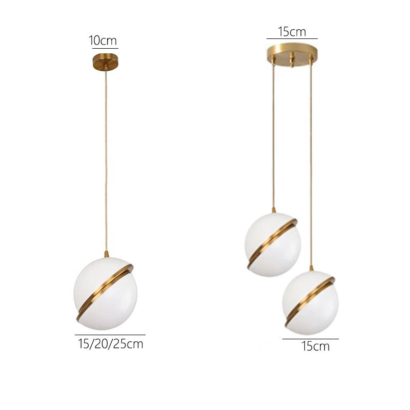 Złota Lampa Wisząca Lumaglo™