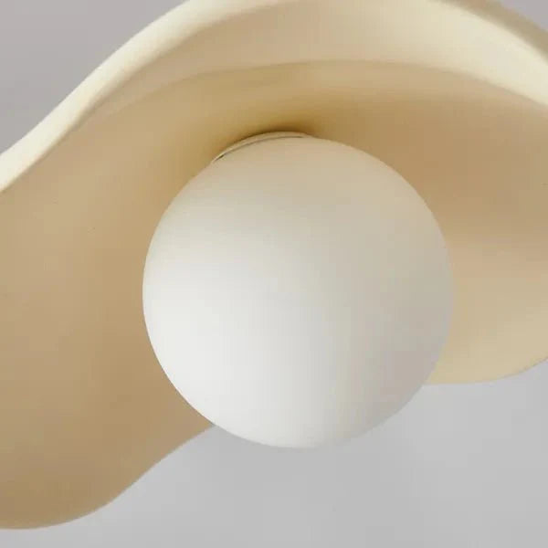 Kreatywna lampa wisząca do jadalni Wabi Sabi z liśćmi lotosu