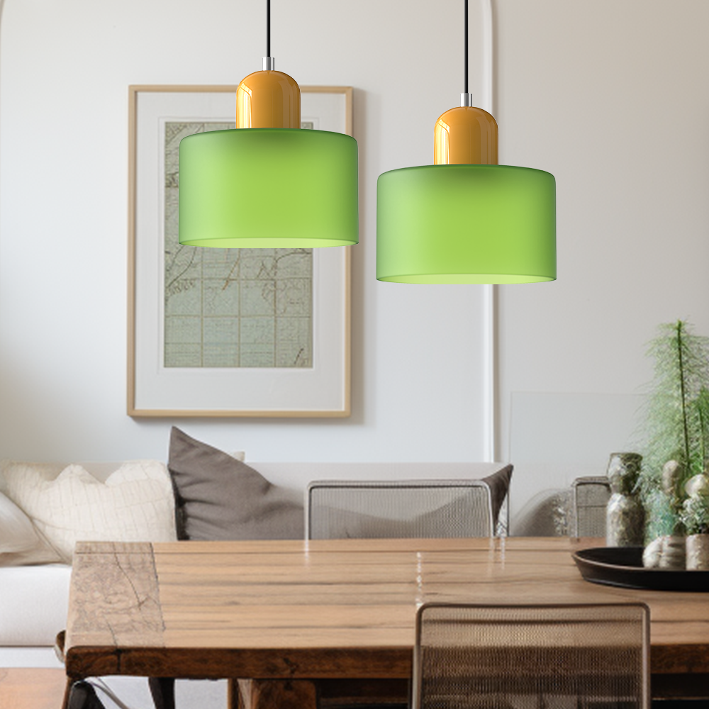 Kreatywna lampa wisząca Bauhaus ze szkła