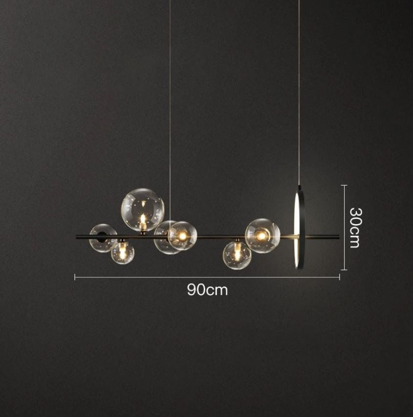 Makrokosmos | Luksusowa szklana lampa wisząca