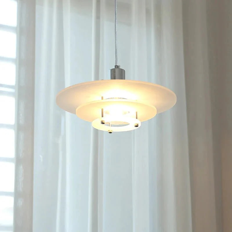 Nowoczesny żyrandol w kształcie UFO lampa wisząca vintage