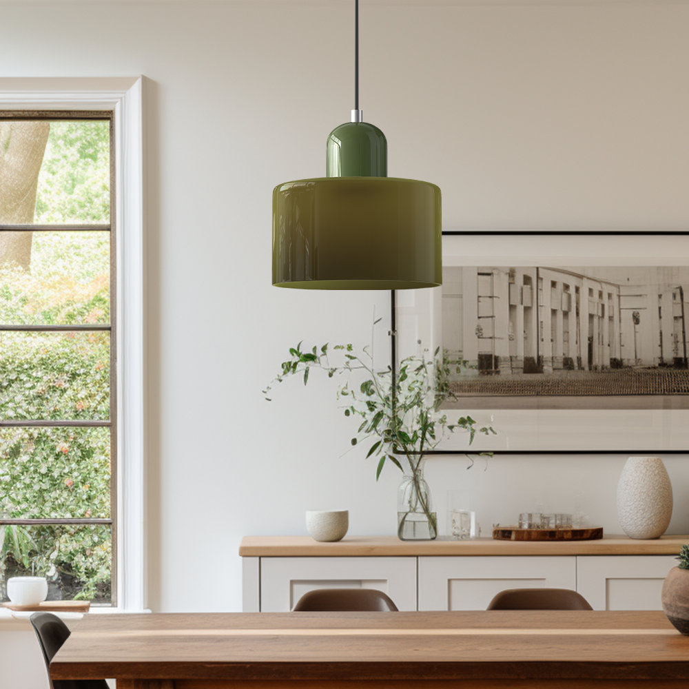 Kreatywna lampa wisząca Bauhaus ze szkła