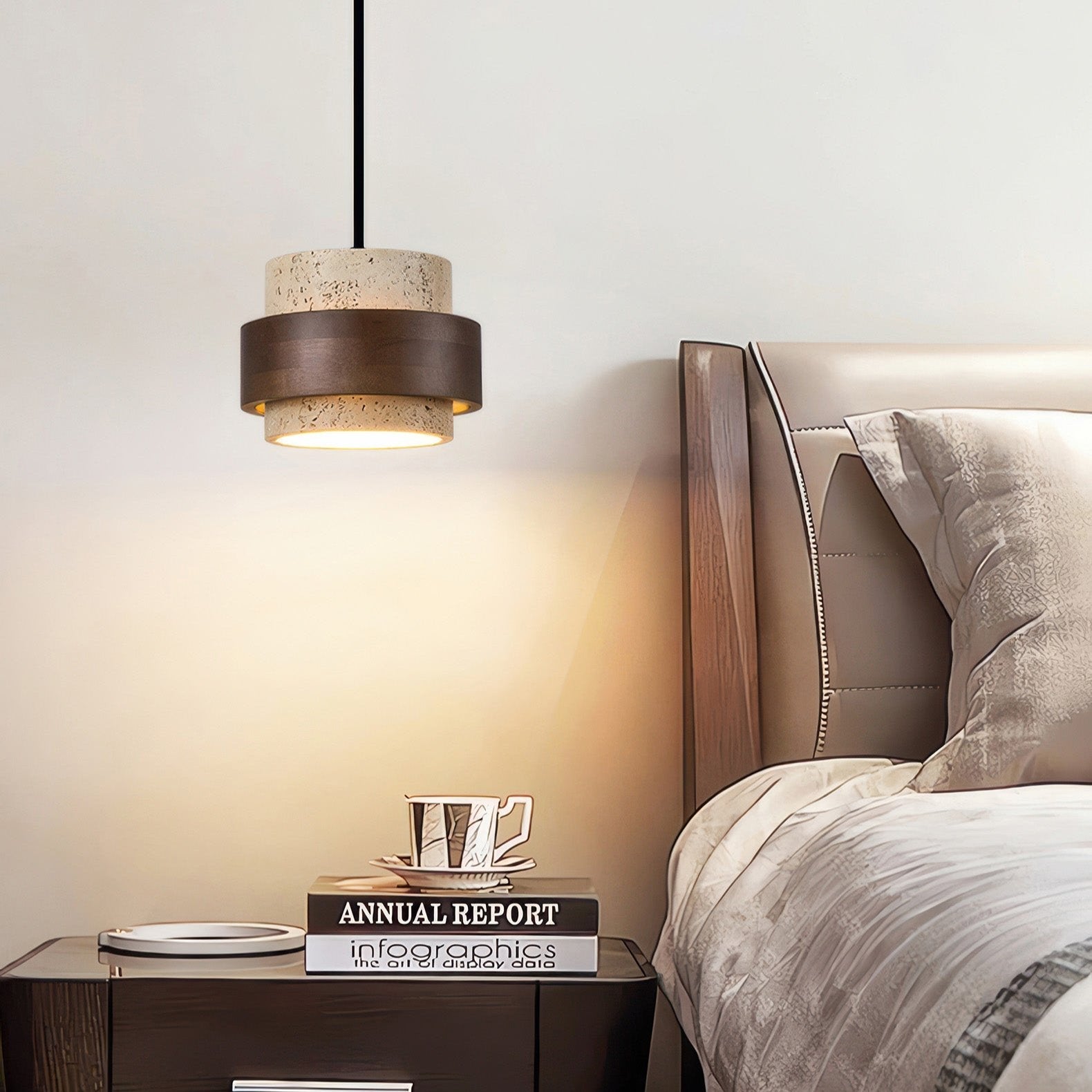 Ascend Retro Kamień Wabi-Sabi Lampa Wisząca