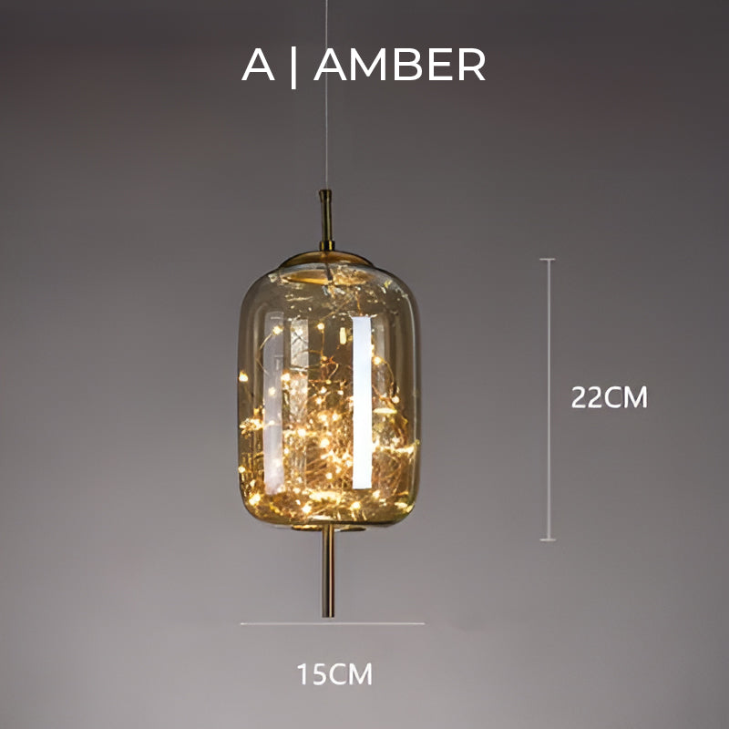 Essence | Wykwintna Brązowa Lampa Wisząca