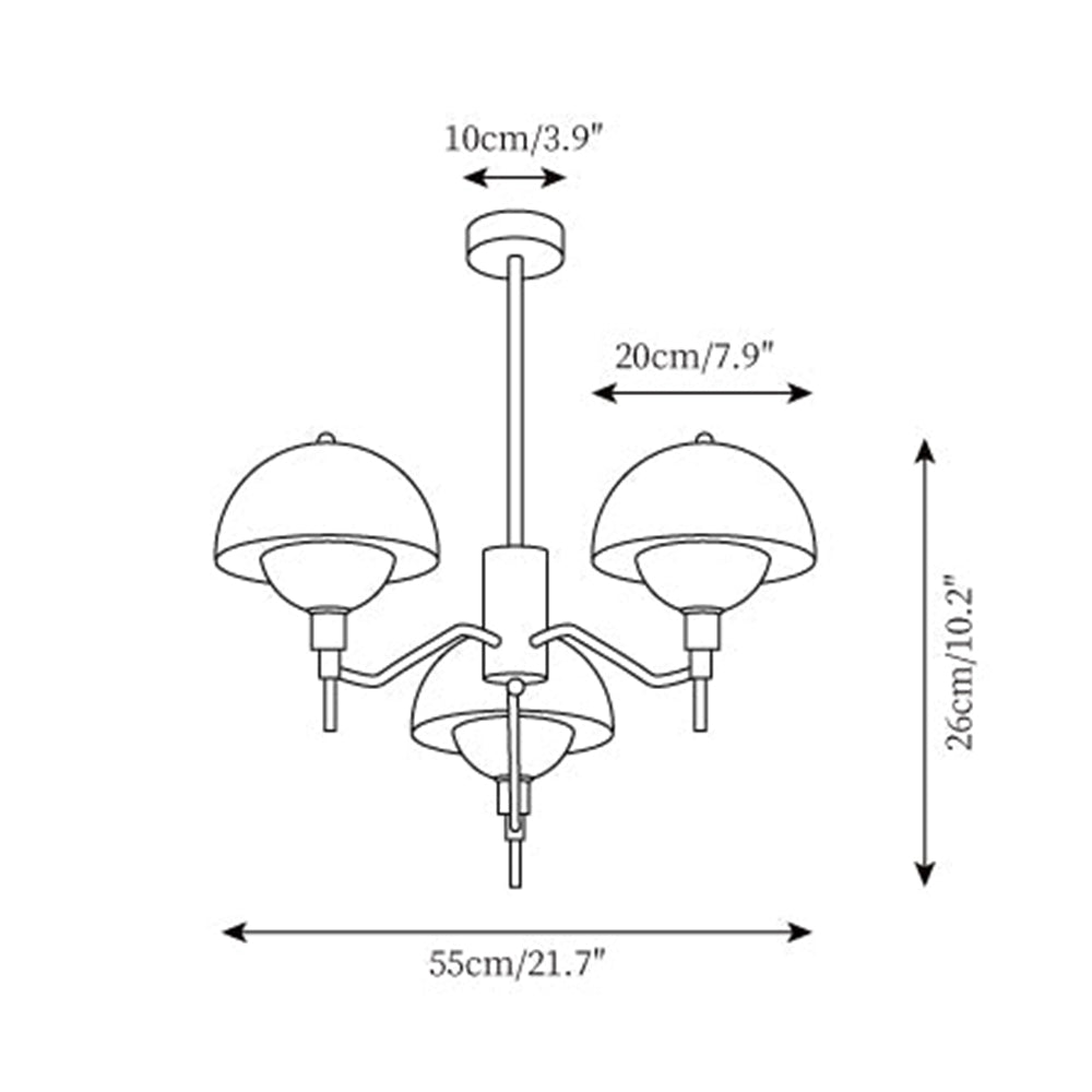 Francuska Lampa Sufitowa Bubble do Salonu