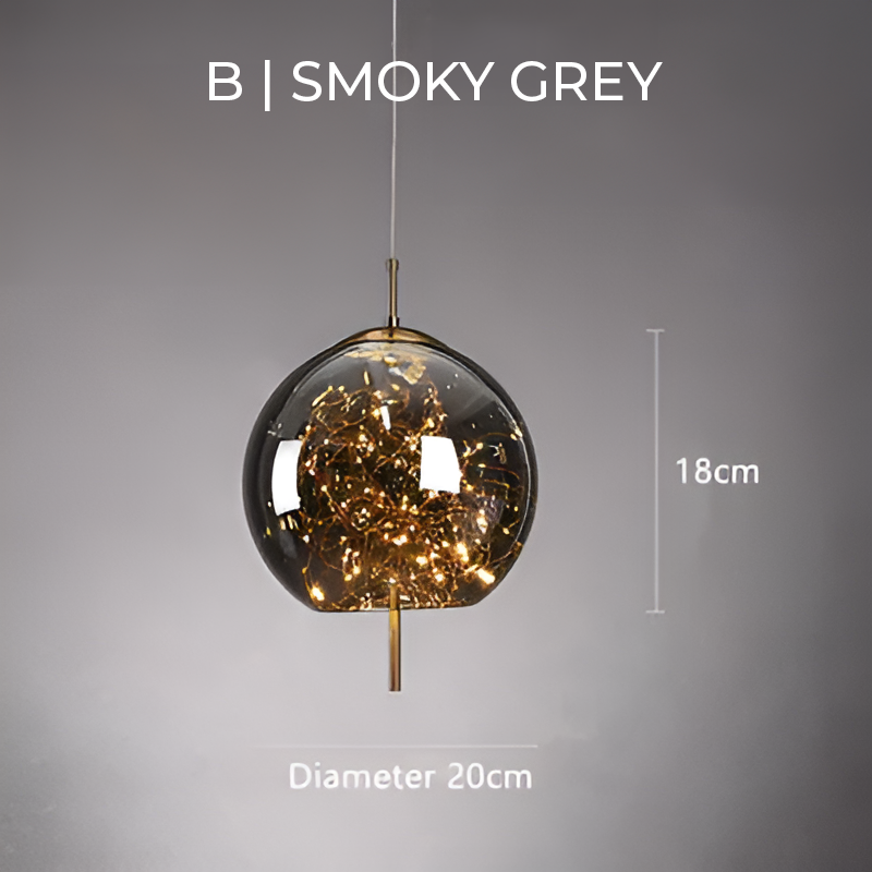 Essence | Wykwintna Brązowa Lampa Wisząca