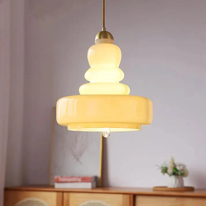 Lampa wisząca Gourd Bauhaus - Szklana elegancja w stylu Bauhaus