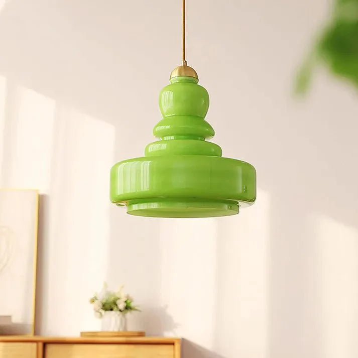 Lampa wisząca Gourd Bauhaus - Szklana elegancja w stylu Bauhaus