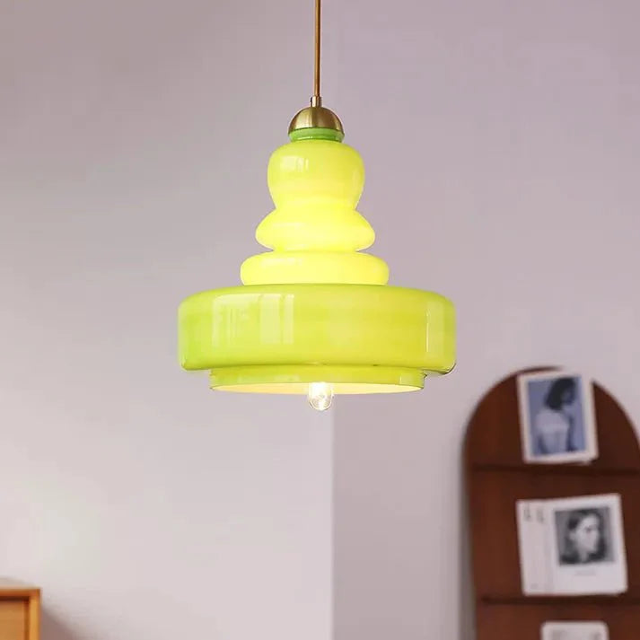 Lampa wisząca Gourd Bauhaus - Szklana elegancja w stylu Bauhaus