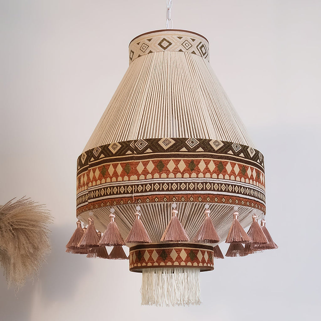 Bohemian Fringe Wisząca Lampa - Polska Edycja SEO