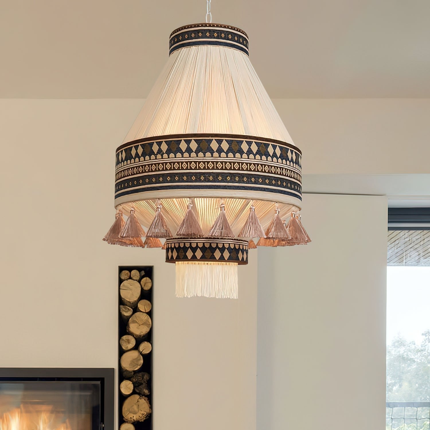 Bohemian Fringe Wisząca Lampa - Polska Edycja SEO