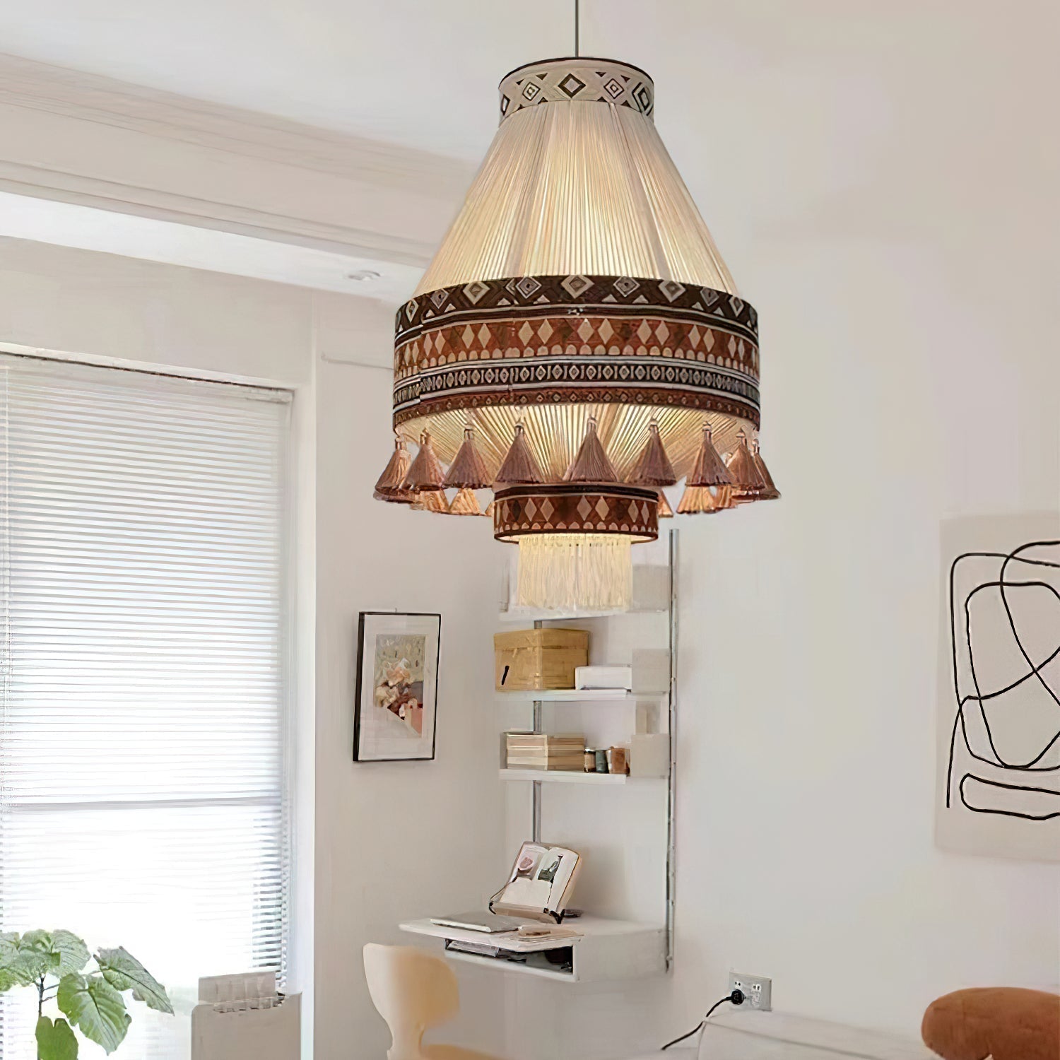 Bohemian Fringe Wisząca Lampa - Polska Edycja SEO