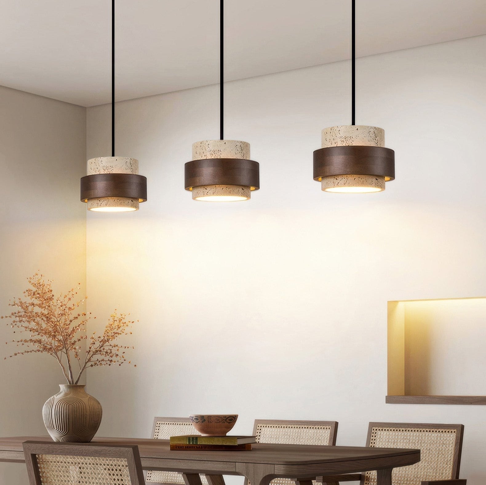 Ascend Retro Kamień Wabi-Sabi Lampa Wisząca