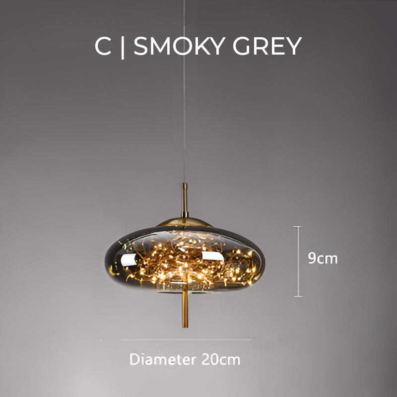 Essence | Wykwintna Brązowa Lampa Wisząca